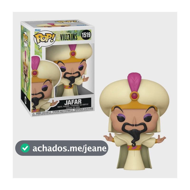 Boneco Funko Pop! Disney Vilões - Sultão Jafar