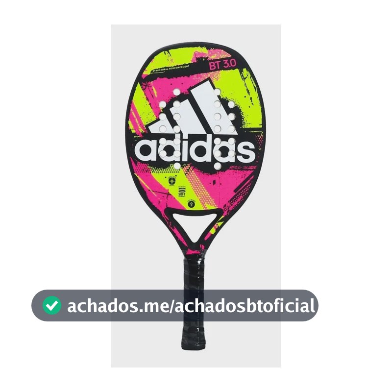 Raquete De Beach Tennis adidas Bt 3.0 Rosa/amarelo Cor Rosa