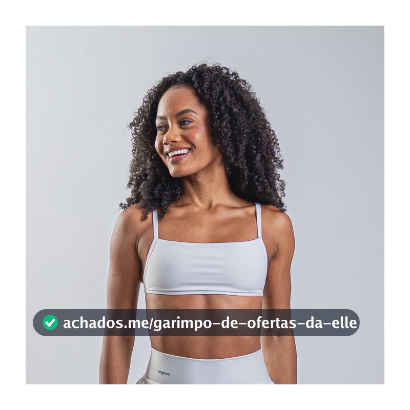 Top Minimal Legbox Original Feminino Confortável Academia Branco Liso M
