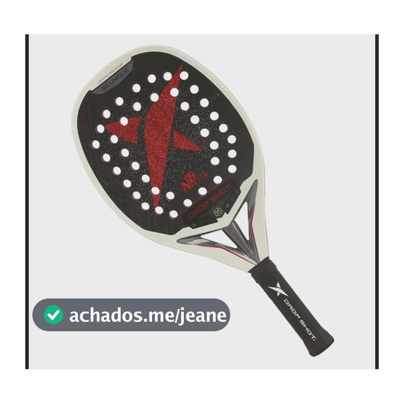 Raquete De Beach Tennis Drop Shot Canyon Pro 3.0 Bt - Nikita Preto