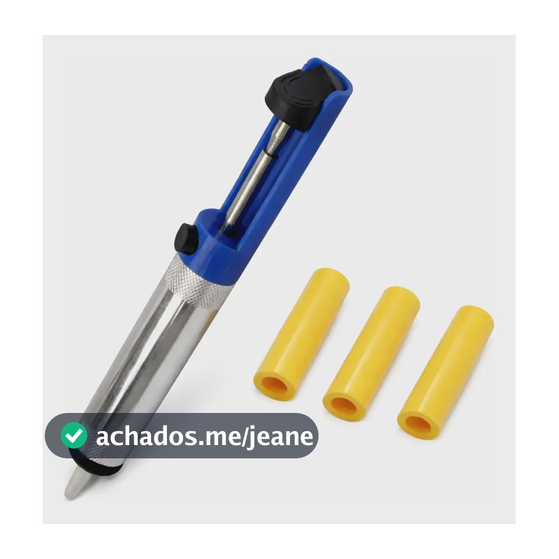 Sugador De Solda Alumínio Com Bico + Brinde 03 Camisinhas Manual