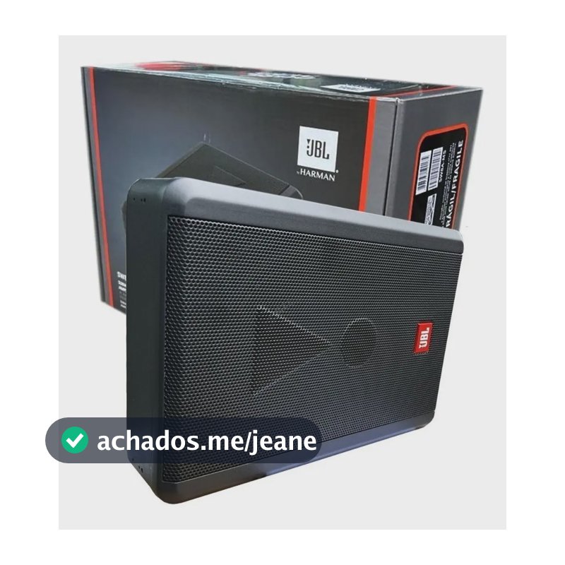 Caixa Amplificada Jbl Sw8a-ms Slim Sub 8pol 200wrms 3 Canais Cor Preto