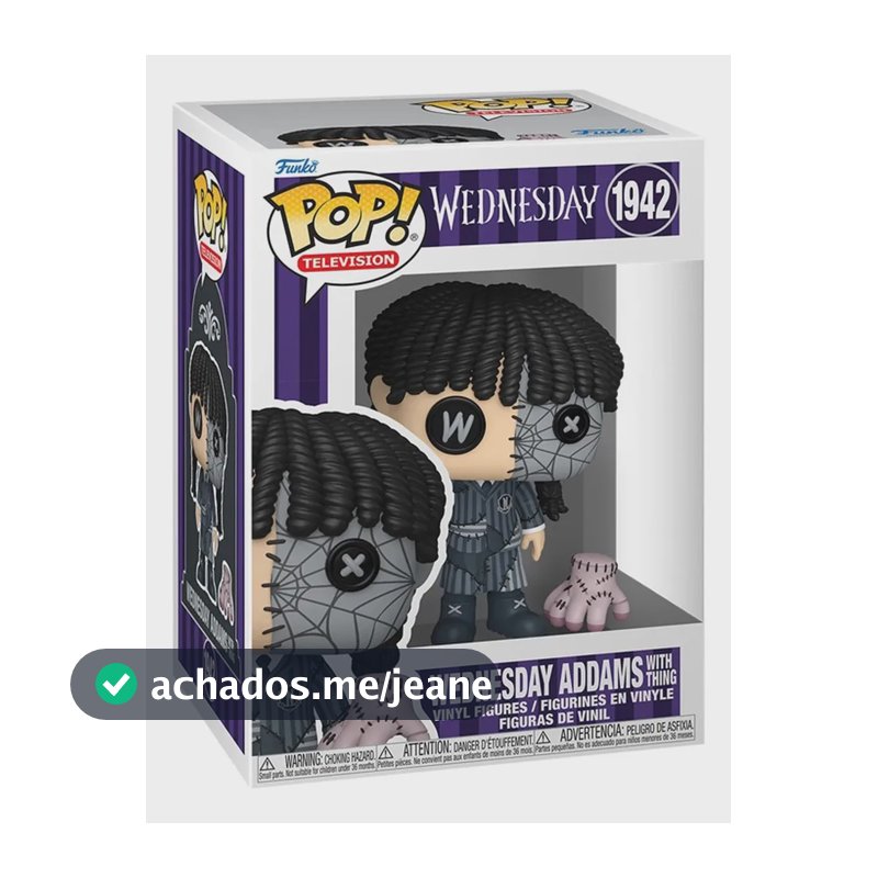 Funko Pop & Buddy: Patchwork - quarta-feira com Thing