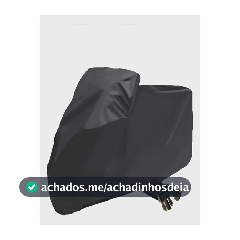 Capa Para Moto Forrada Impermeável Térmica Sol Chuva  Preto Honda1 Biz