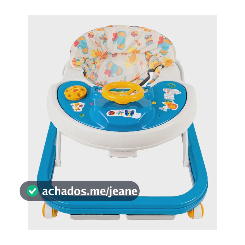 Andador Infantil Bebê Até 12kg Azul Styll Baby