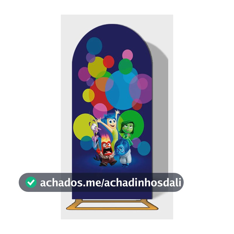 Capa Painel Romano Sublimado - Tema Infantil Divertida Mente Divertidamente 01