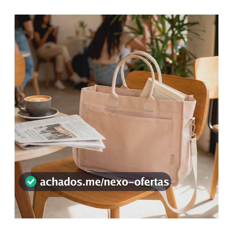 Bolsa Tote Mini Gocase - Bolsa Para Trabalho E Faculdade Cor Off-White
