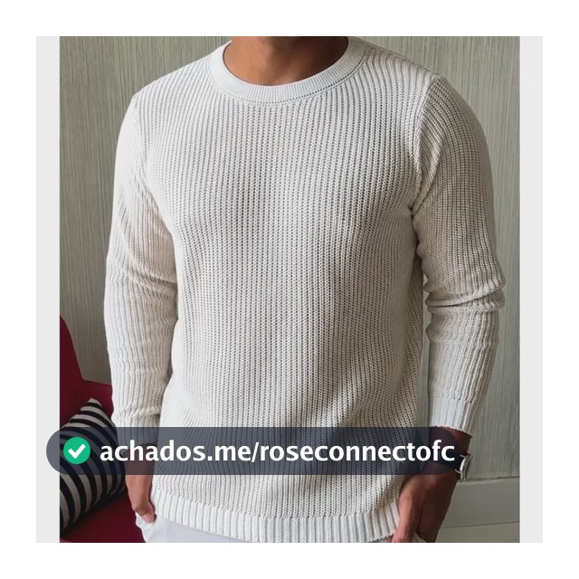 Suéter Masculino Lã Tricot Blusa De Frio Social Manga Longa