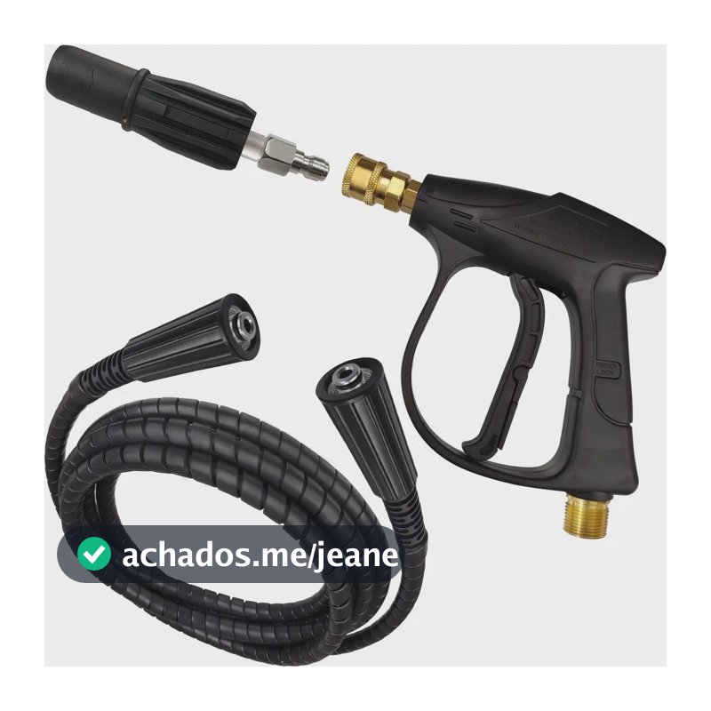 Pistola E. Rápido 12m Mangueira Aço Prot Para Karcher Hd 585