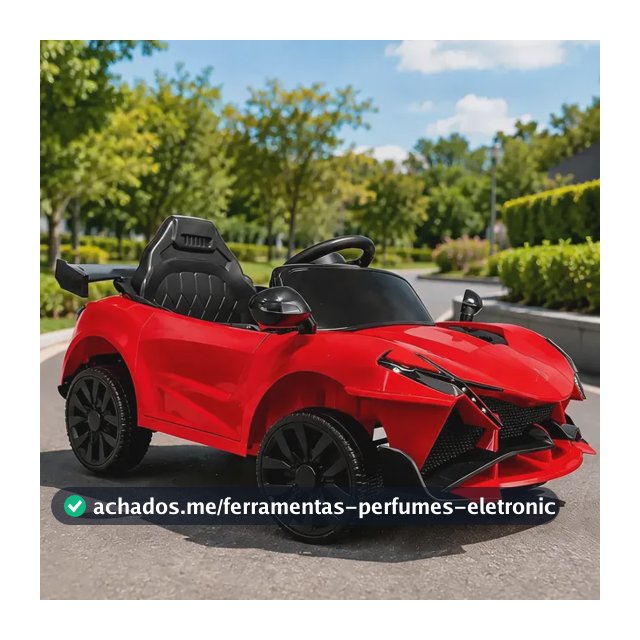 Carro Eletrico Infantil Controle Remoto Esportivo Led Usb 6v Vermelho