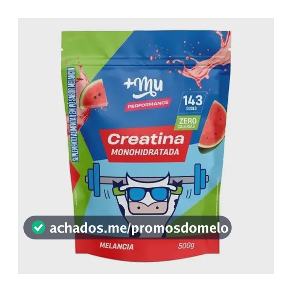 Creatina +Mu em pó sabor Melancia x 500g