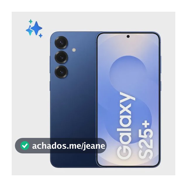 Samsung Galaxy S25+ 512GB, 12GB, Câmera Tripla - Azul Marinho