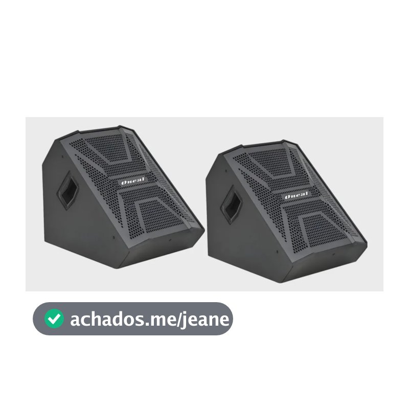 Kit 2 Caixas Monitor Retorno Oneal 10 Ativa Opm 1310x 120 W 127/220v Preto
