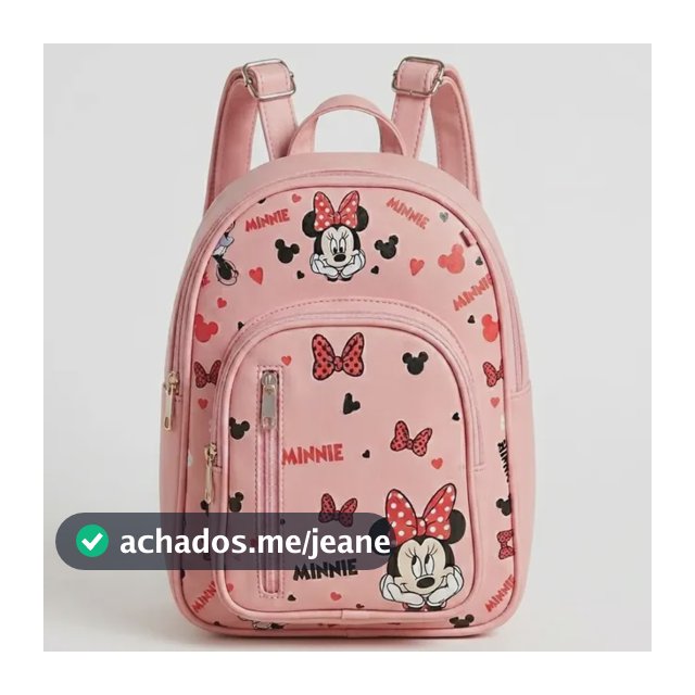 Mochila Feminina Minnie Menina Passeio Escolar Infantil