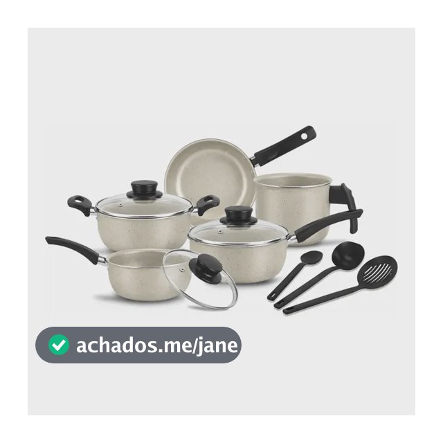 Jogo De Panela Antiaderente Conjunto Caçarola Kit 8 Peças Baunilha