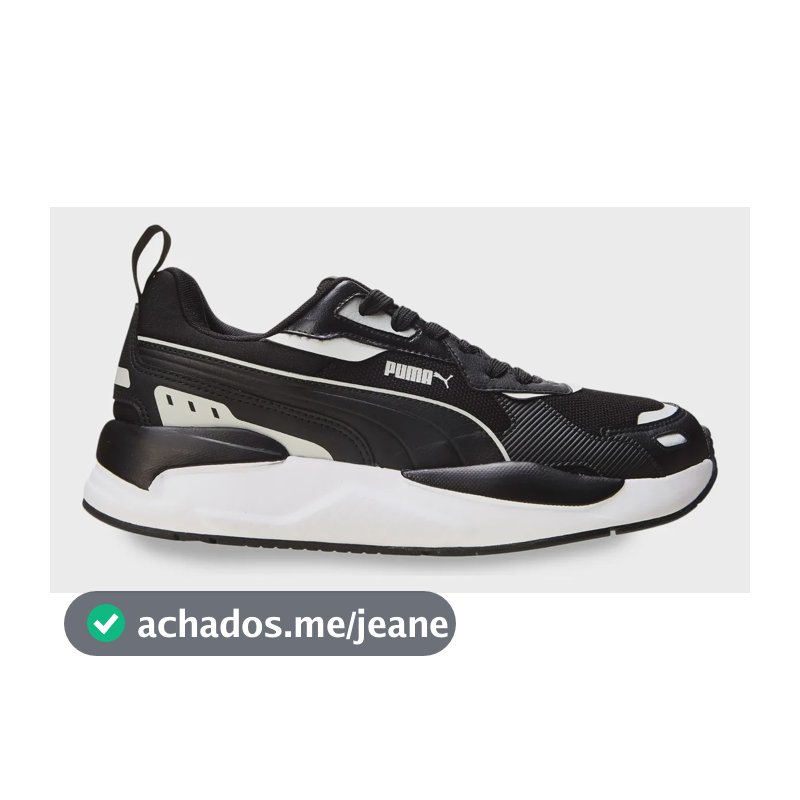 Tênis Casual Masculino E Feminino X-ray 3 Bdp Puma Preto E Branco Geométrico 43 Br