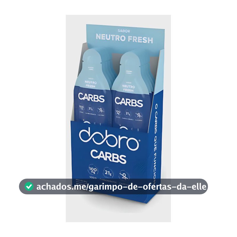 Carbs Gel Dobro Sabor Neutro Fresh Sem Cafeína 10 Saches 30g Neutro Fresh