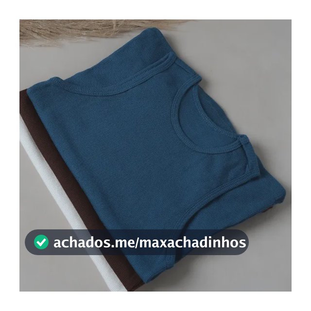 Kit 3 Blusas Regatas Femininas Caneladas Algodão Básicas