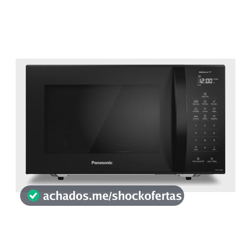 Micro-ondas Panasonic Nn-st54rbru 27 Litros Preto