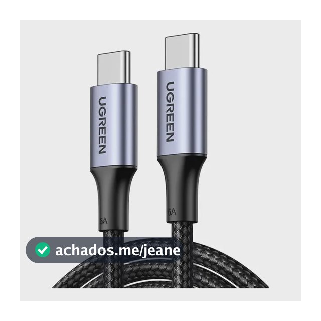 Cabo Usb-c Type-c 100w 5a 1m Ugreen Para Macbook iPad Win