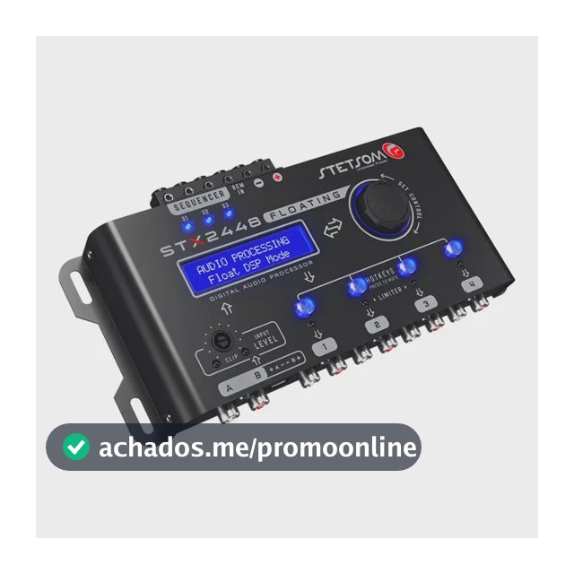 Processador Stetsom STX 2448 Floating Digital Automotivo c/ 2 Entradas e 4 Saídas RCA