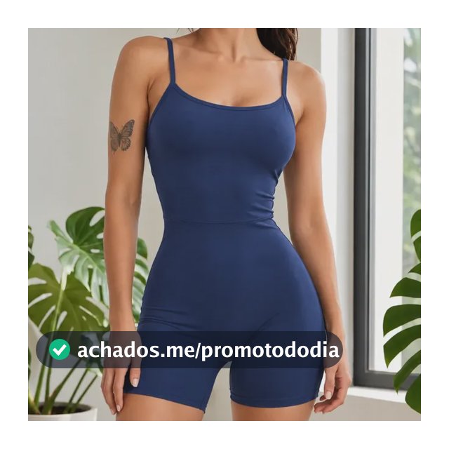 Macaquinho Feminino Fitness Academia Zero Transparência Azul Gg