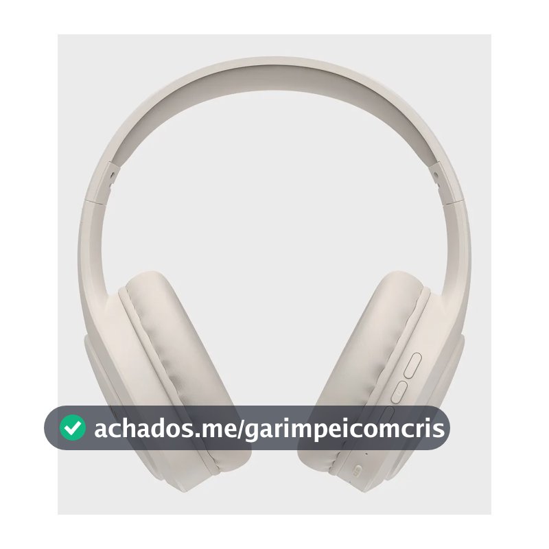 Fone De Ouvido Headphone Dapon H02d Bluetooth 5.1 Over-ear 22 Horas De Bateria Bege