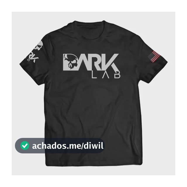Camiseta Dry-fit  Preta Caveira Unisex Dark Lab