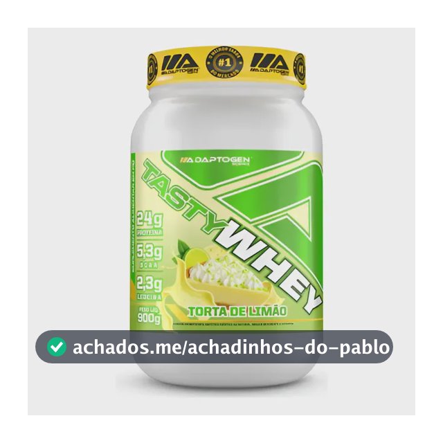 Whey Protein Adaptogen Tasty de Torta de Limão 900g