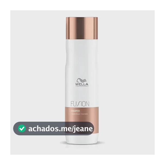 Shampoo Wella Fusion 250ml: Reparação Extrema 95% Mais Forte