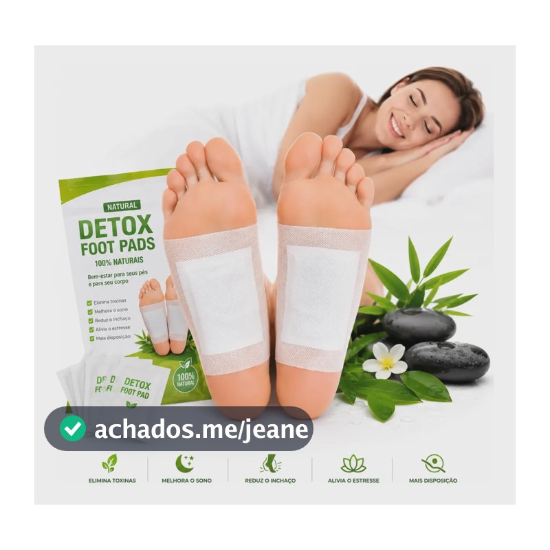 Kit Adesivos  10 Uni Para Pés Purificação Natural Detox