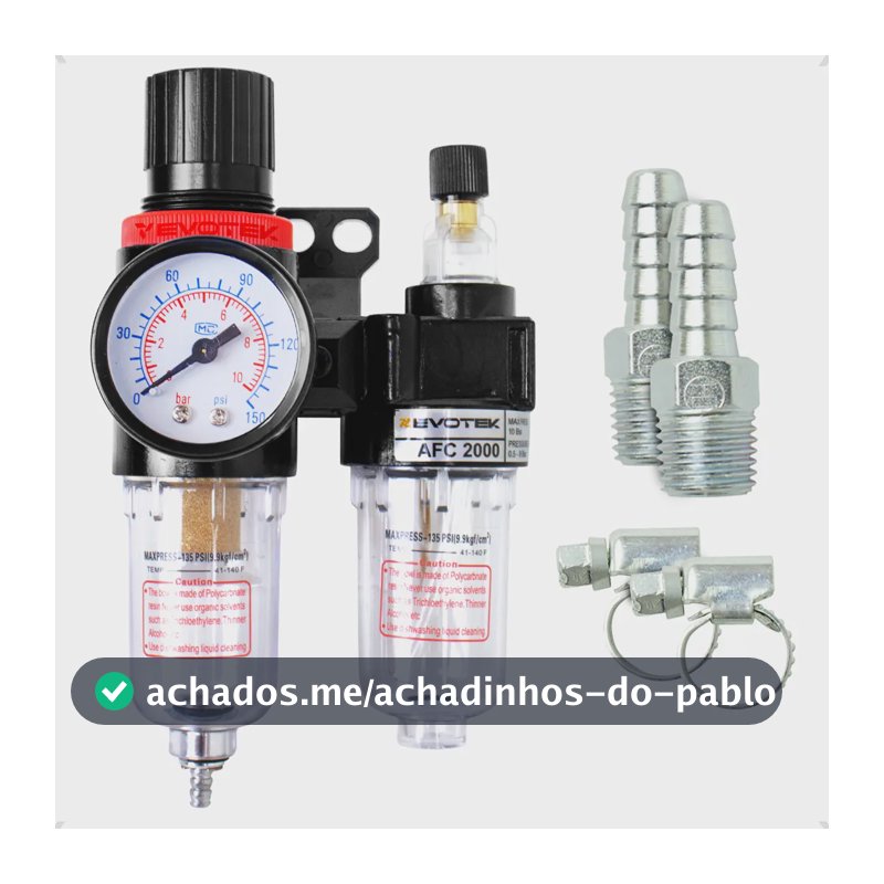 Filtro Lubrifil Eliminador De Água E Óleo Compressor 1/4