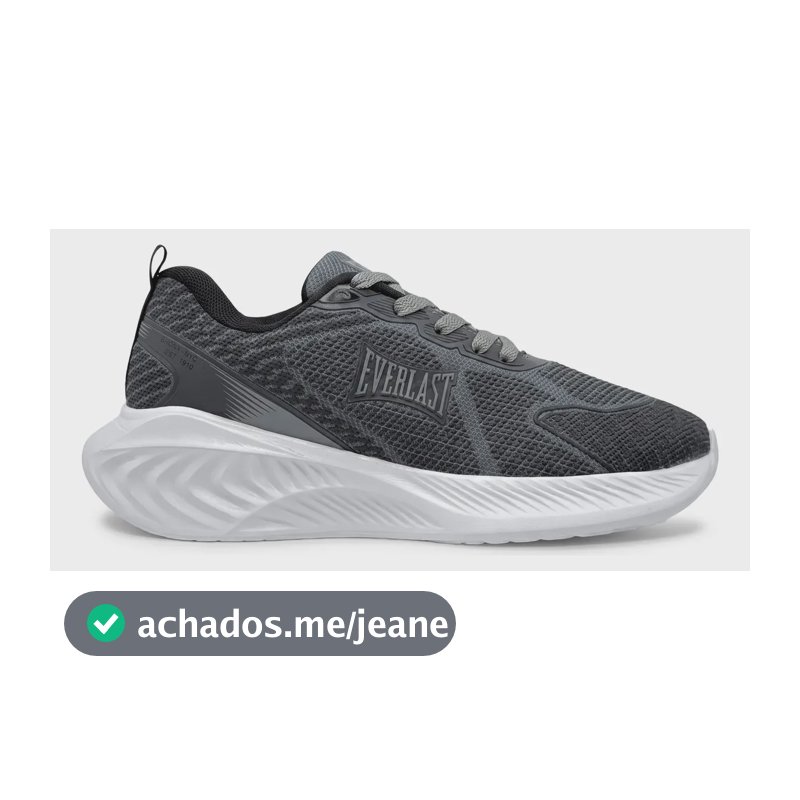 Tênis Everlast Rapid Unissex - Diversas Cores Cinza/preto 36 Br