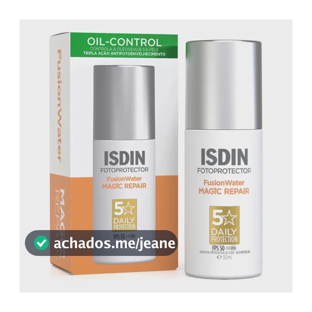 ISDIN Protetor Solar Facial Anti-Idade Fusion Water Magic Repair FPS 50 - 50ml