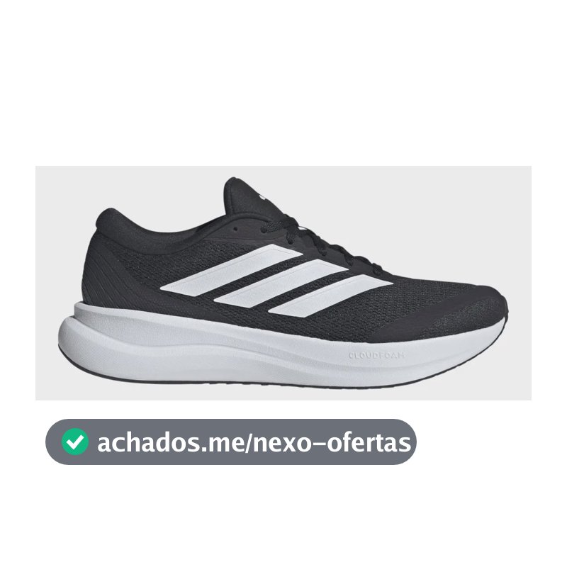 Tênis De Corrida Masculino Runfalcon 6 Cloudfoam adidas Preto Liso 41 Br