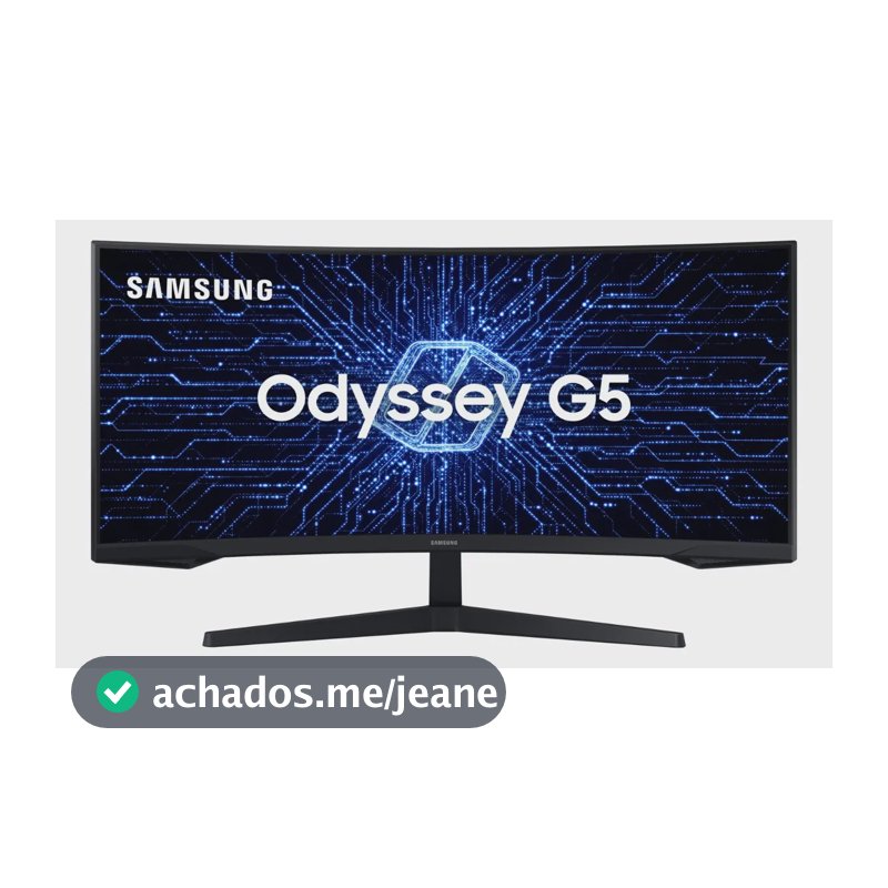 Monitor Gamer Curvo Samsung Odyssey 34" G5 165 Hz 1ms Ultrawide Preto