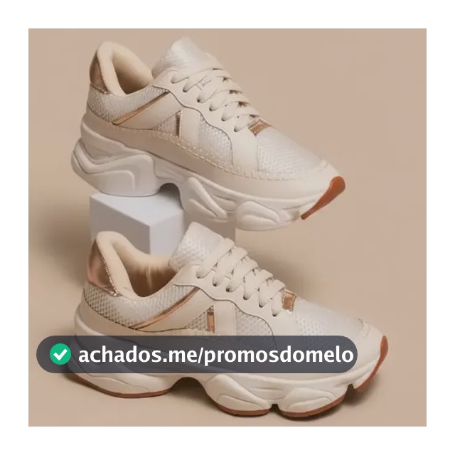 Tênis Feminino Plataforma Casual Chunky Macio Confortável