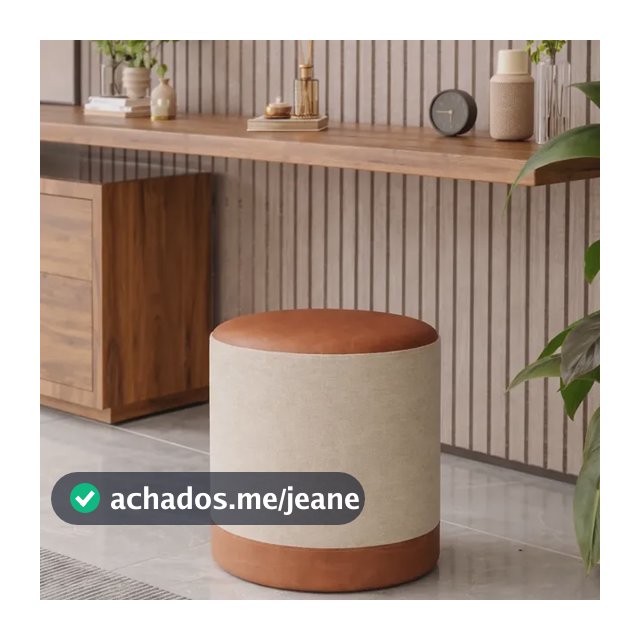 1 Unidade Puff Madri Moderno Decorativo