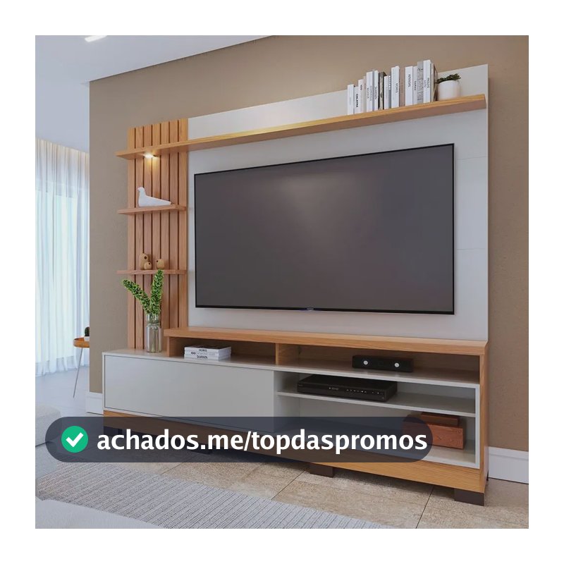 Estante Home Theater Para Tvs Até 65 Polegadas Com Led 1