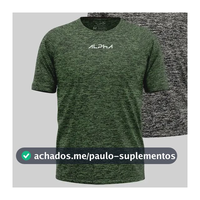 Kit 2 Camisetas New Fluid Masculina Dry Alpha