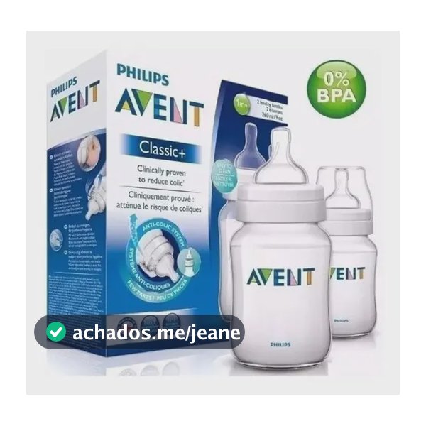 Kit 2 Mamadeiras 125/260ml Classic Cristal - Philips Avent