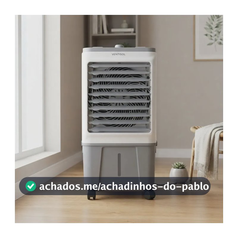 Climatizador Ar Frio Portátil Evaporativo 16 Litros Umidificador Ventisol Clin 16