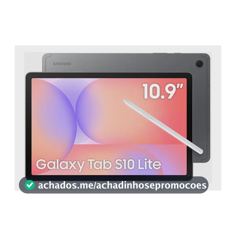 Tablet Samsung Galaxy Tab S10 Lite Wifi, 256gb, 8gb Ram, Tela 10.9 , S Pen E Capa Smartbook Cover Inclusas