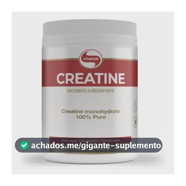 Creatina Monohidratada Creatine 300g Vitafor  Sem Sabor
