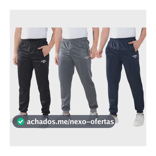 Kit 3 Calça Jogger Masculino Treino Chimpa - Los Angeles