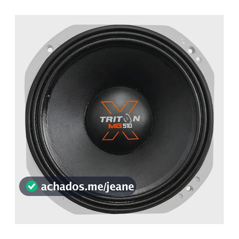 Alto Falante Médio Grave Mg510x Triton 8 Ohms Preto Preto P Branco - 8 Ohms