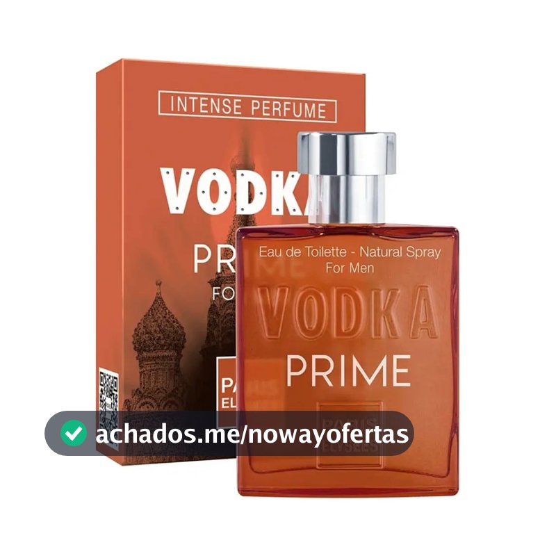Perfume Vodka Prime Paris Elysees Masculino Intense 100ml