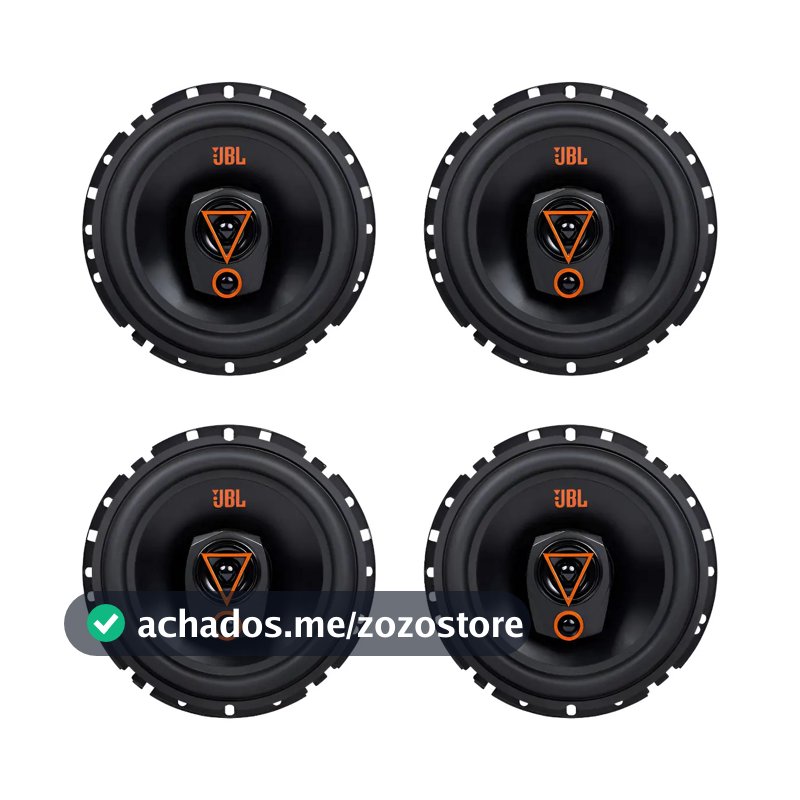 Kit 4 Falantes 6 Polegadas Jbl 6trms80 Triaxial 320w 4 Ohms Preto