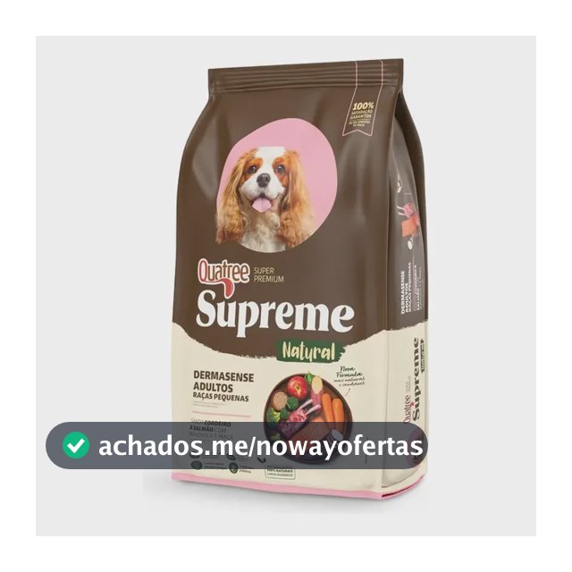 Ração Seca Quatree Supreme Dermasense Cães Adultos 2,5kg