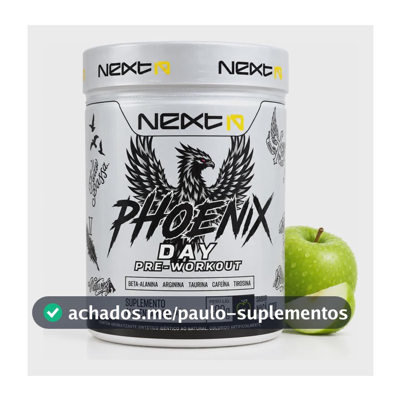 Pré-treino Next10 Phoenix Day 300g Sabor Maçã Verde Maçã Verde